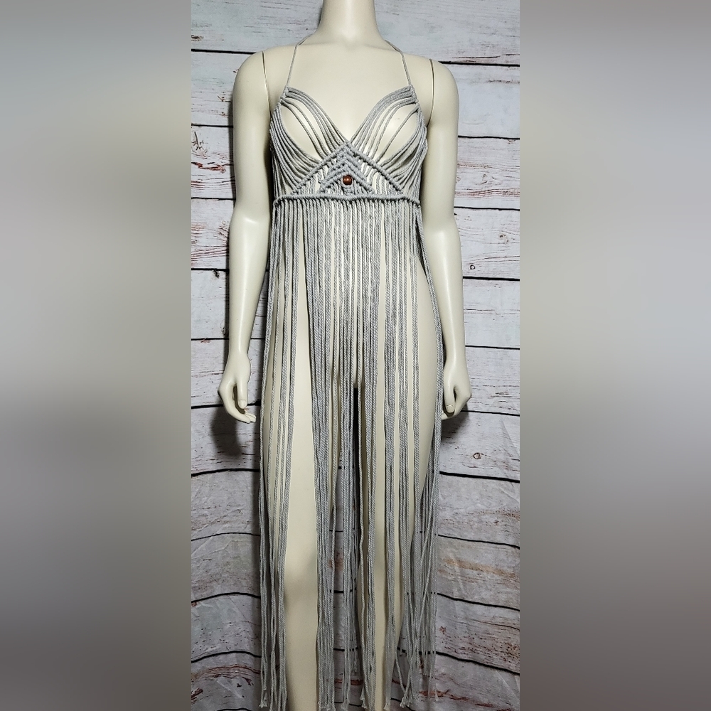 Macrame lace dress bikini coverup